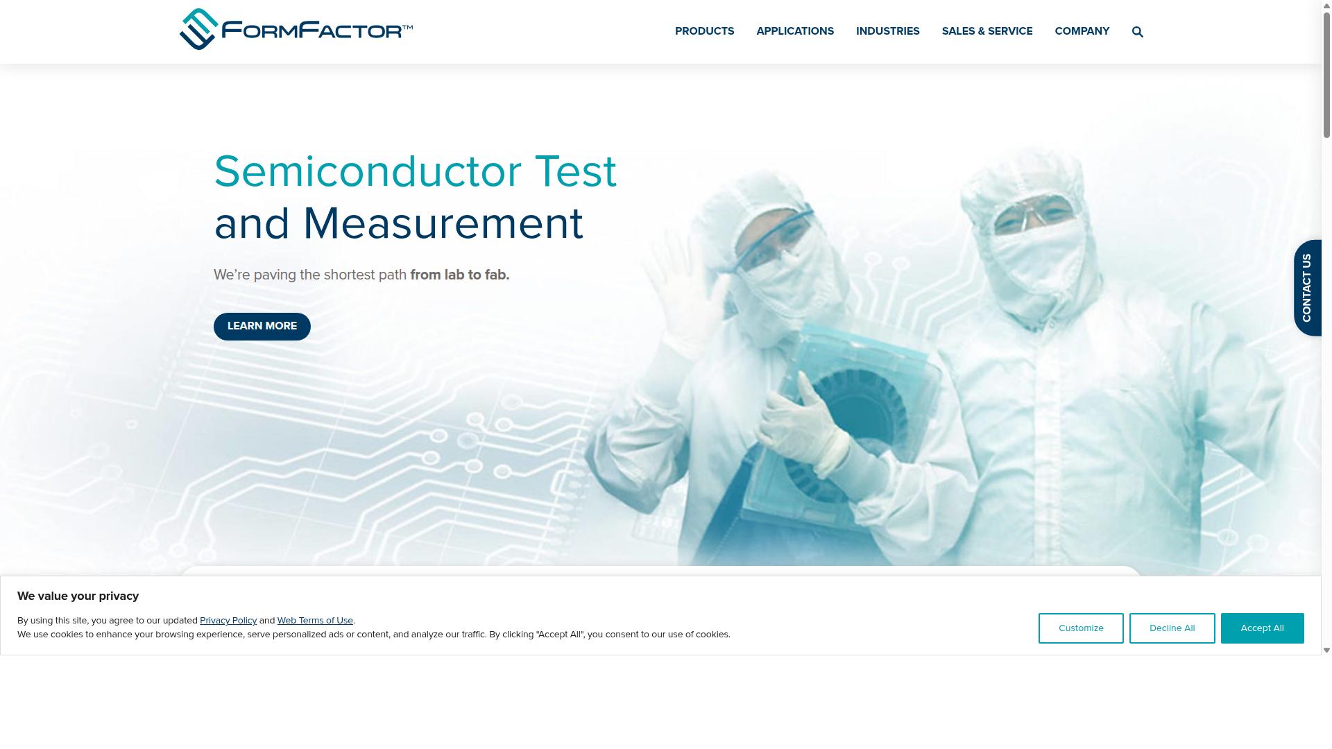 FormFactor website